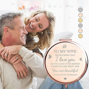 I Love You kompakt spejl