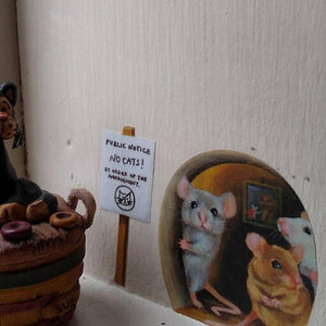 Realistiske 3D Musehul vægklistermærker