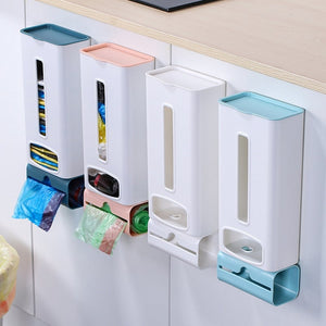 Vægmonteret opbevaringsboks til opbevaring af plastikposer til diverse artikler