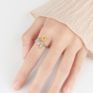 Indenfor unik gul pæreskåret justerbar ring