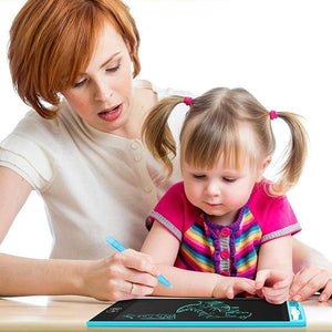 Delvis sletbar LCD-skriveplade