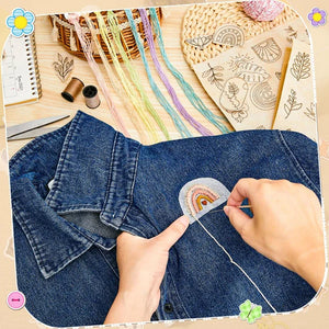 Broderitrykt papirsæt