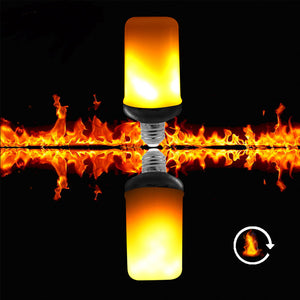 LED lyspære med flammeeffekt