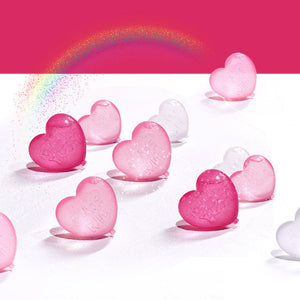 Hjerteformede genanvendelige isterninger