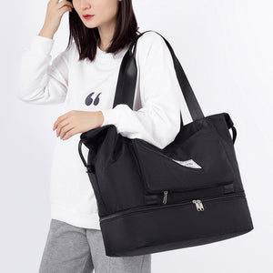 Sammenklappelig vandtæt rejsetaske med stor kapacitet