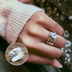 Sommerfugle Sølv Spinner Ring