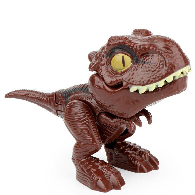Fingerbidende Dinosaur-animeret actionfigurs legetøj