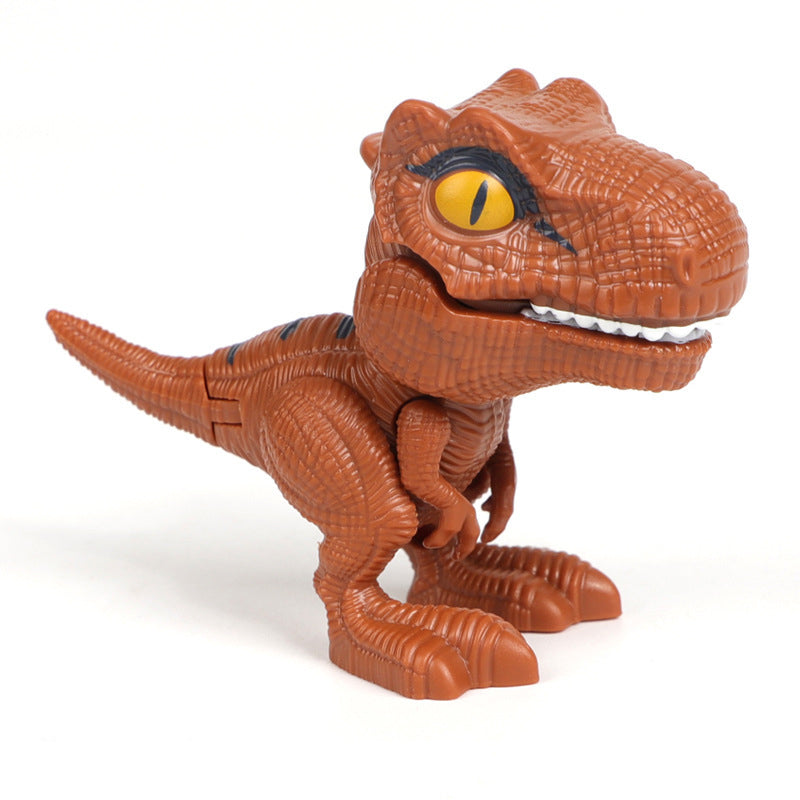 Fingerbidende Dinosaur-animeret actionfigurs legetøj