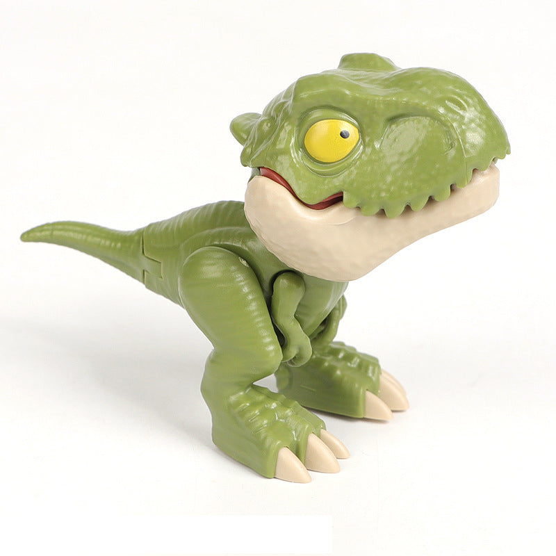 Fingerbidende Dinosaur-animeret actionfigurs legetøj