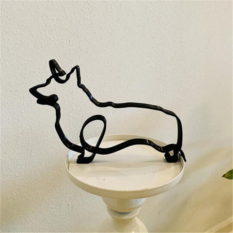 Hund minimalistisk kunstskulptur