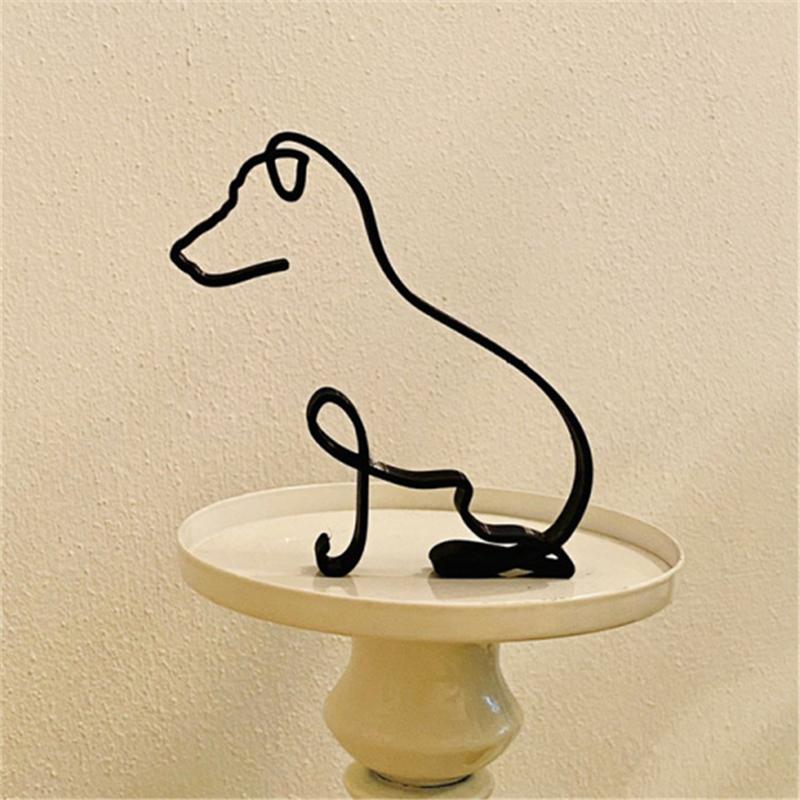 Hund minimalistisk kunstskulptur