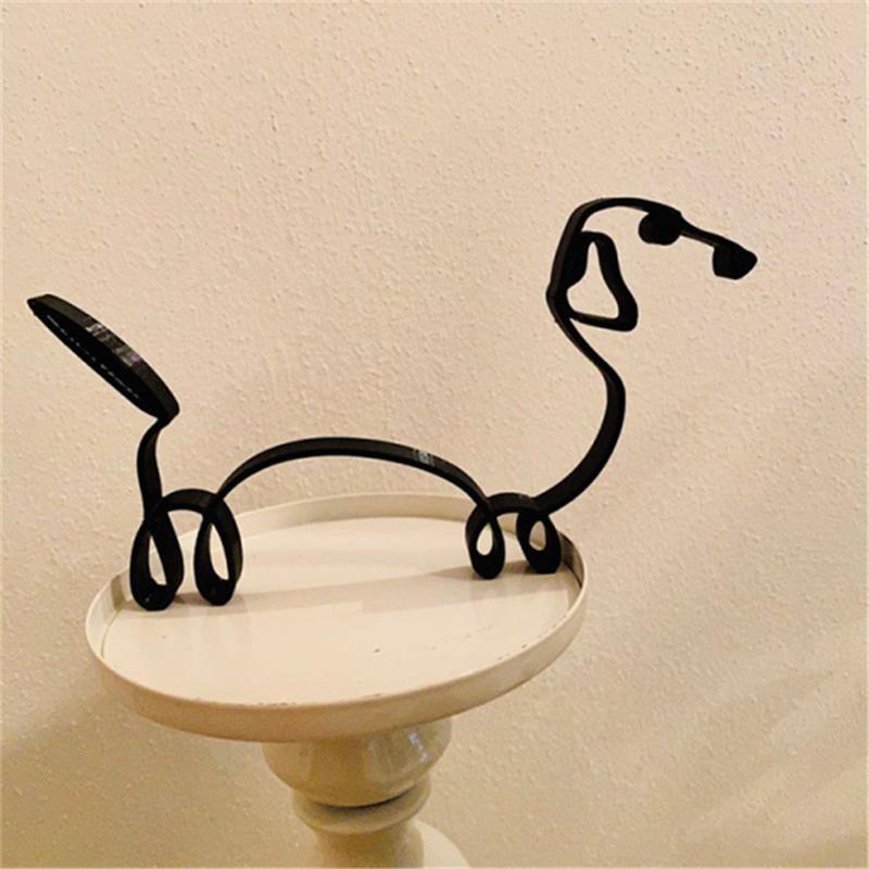 Hund minimalistisk kunstskulptur