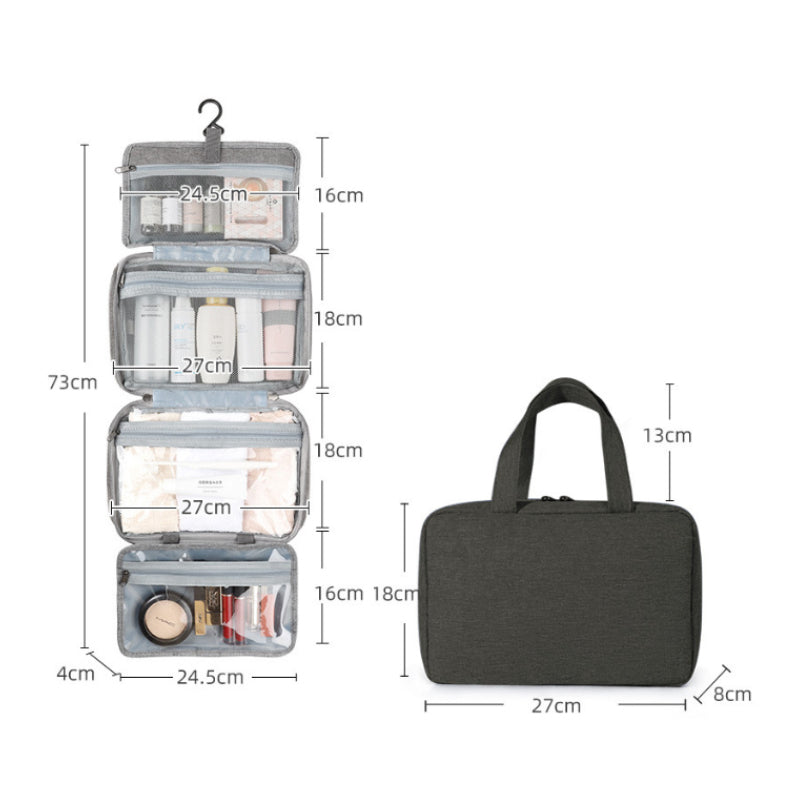 Perfect For Traveling - Toiletry Bag For Women With Hanging Hook