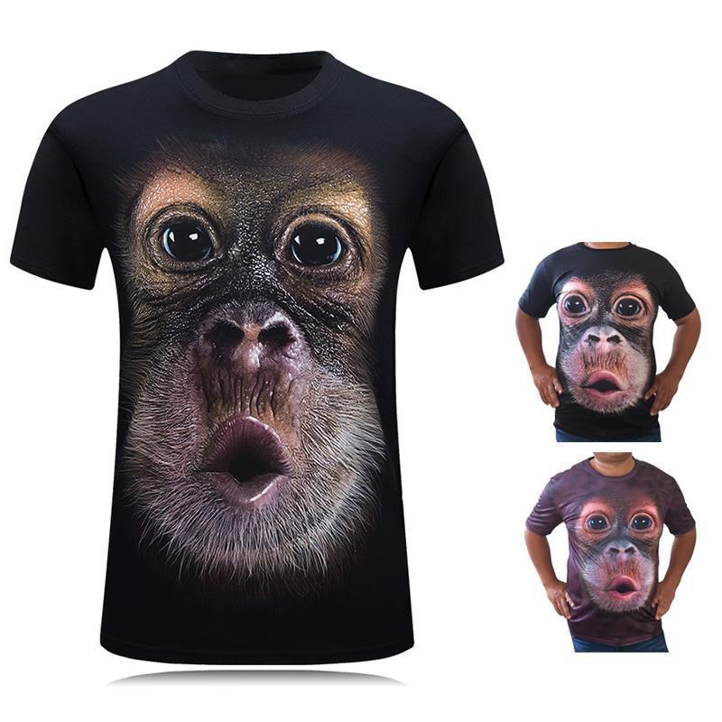 Sjov Gorilla 3D T-shirt
