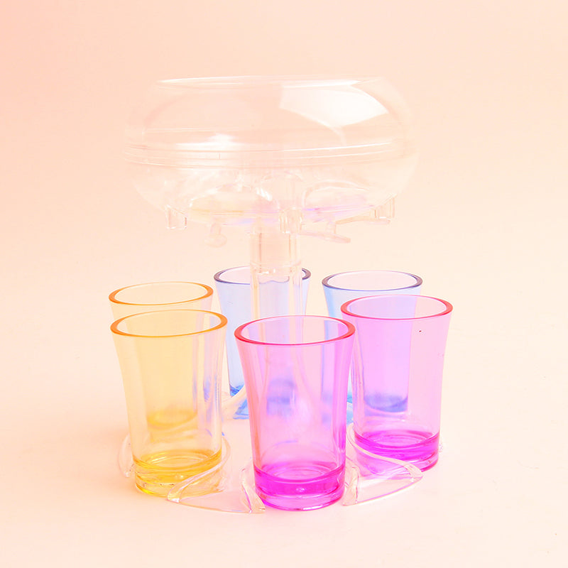 Dispenser og holder til 6 shotglas