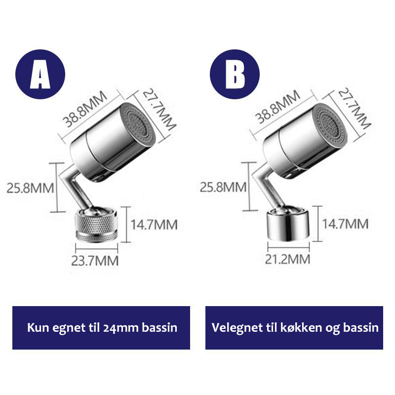 Vandhane med sprayfilter