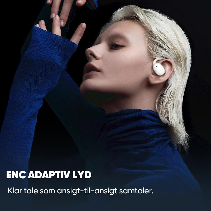 Trådløse Bluetooth-øretelefoner med åbent øre-design