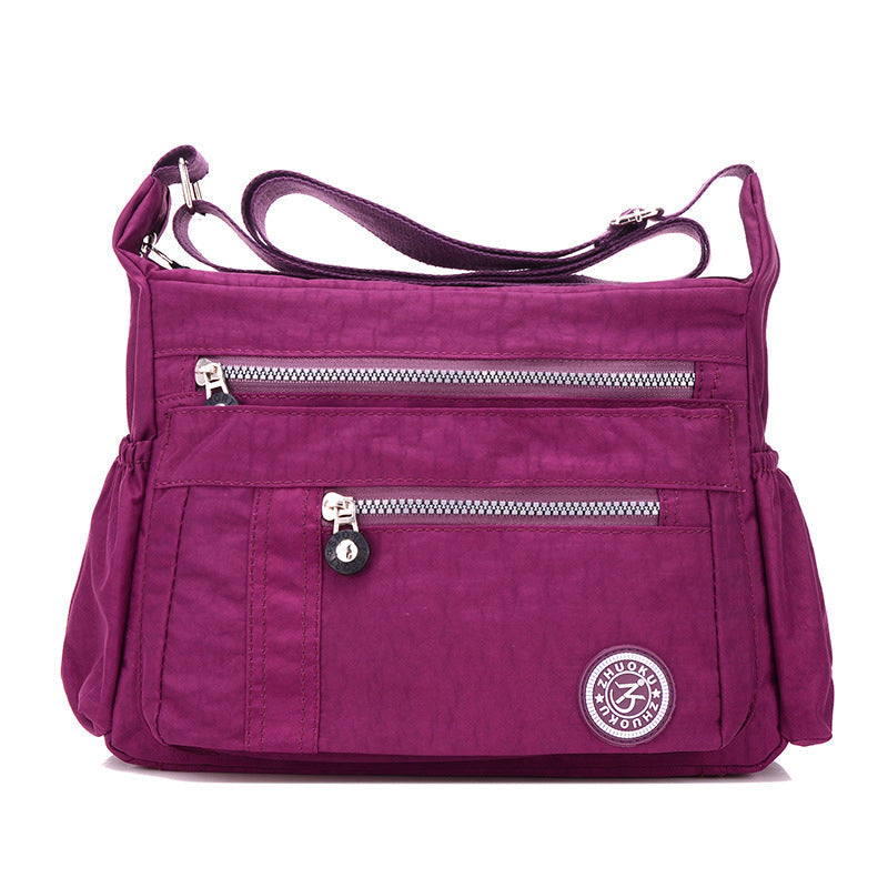 Vandtæt nylon skuldertaske