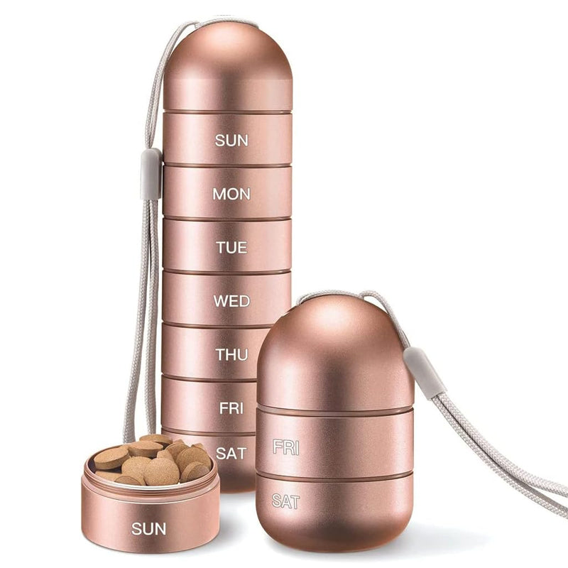 Praktisk 7 dages rejsepilleetui