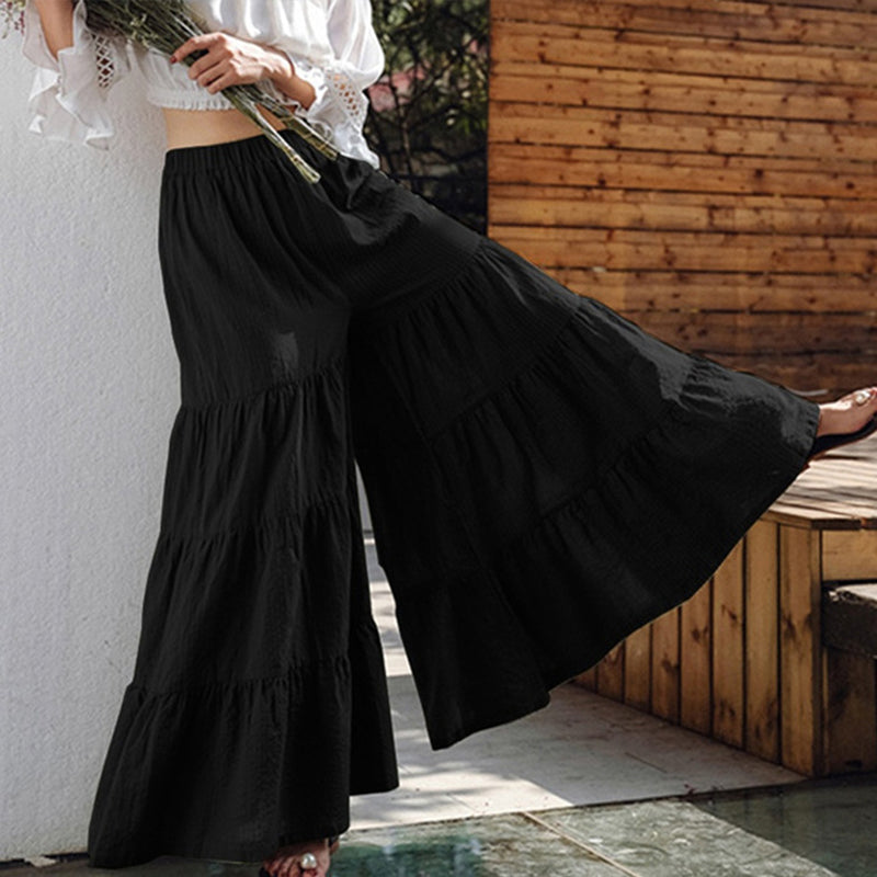 Monochrome retro beach pants