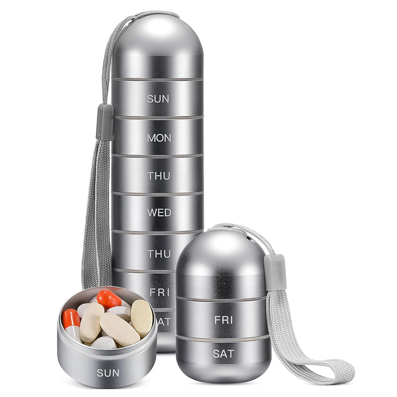 Praktisk 7 dages rejsepilleetui