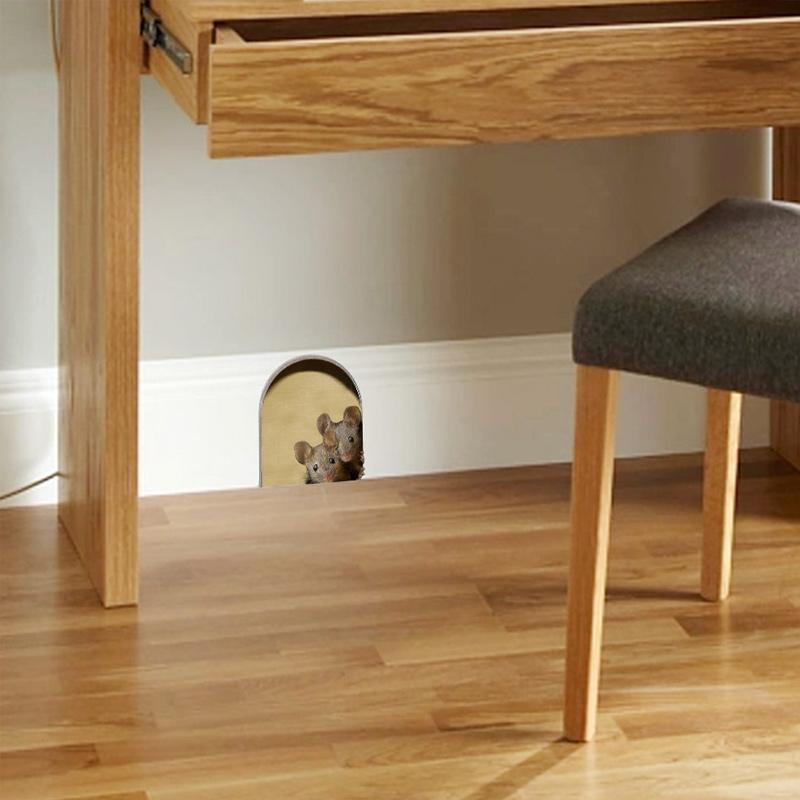 Realistiske 3D Musehul vægklistermærker