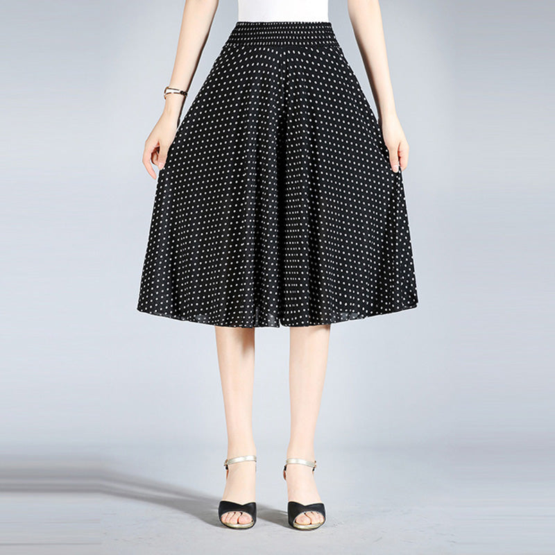 Bredbenede culottes i vintage stil (Dame)