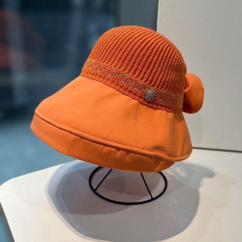 Sommermodesolhat med bred skygge