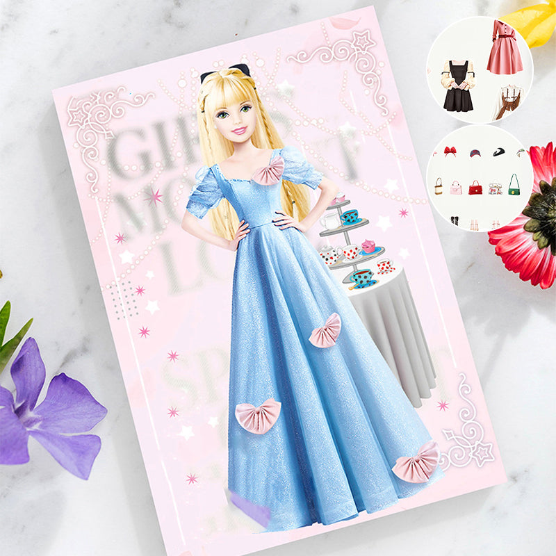 👗Magnetisk hæfte til prinsesse dukkepåklædning👸