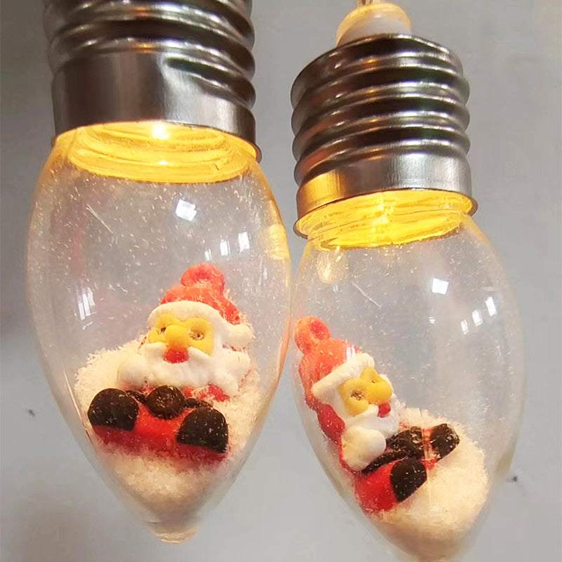 LED lyskæde med søde julemotiver