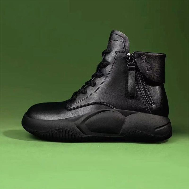 High-top plateausko med tyk, blød sål