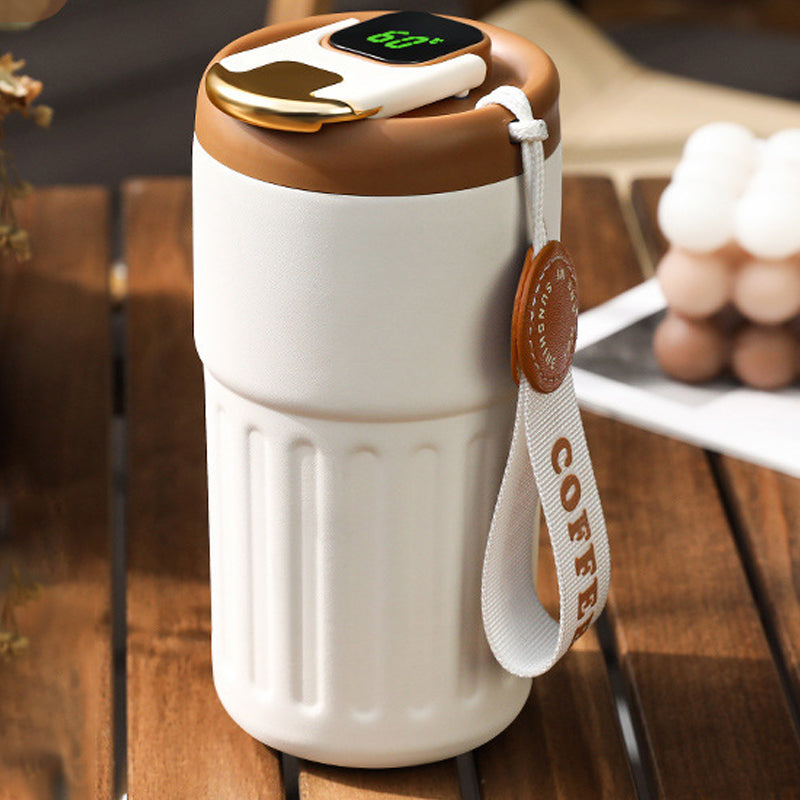 Termo kaffekrus med temperaturdisplay