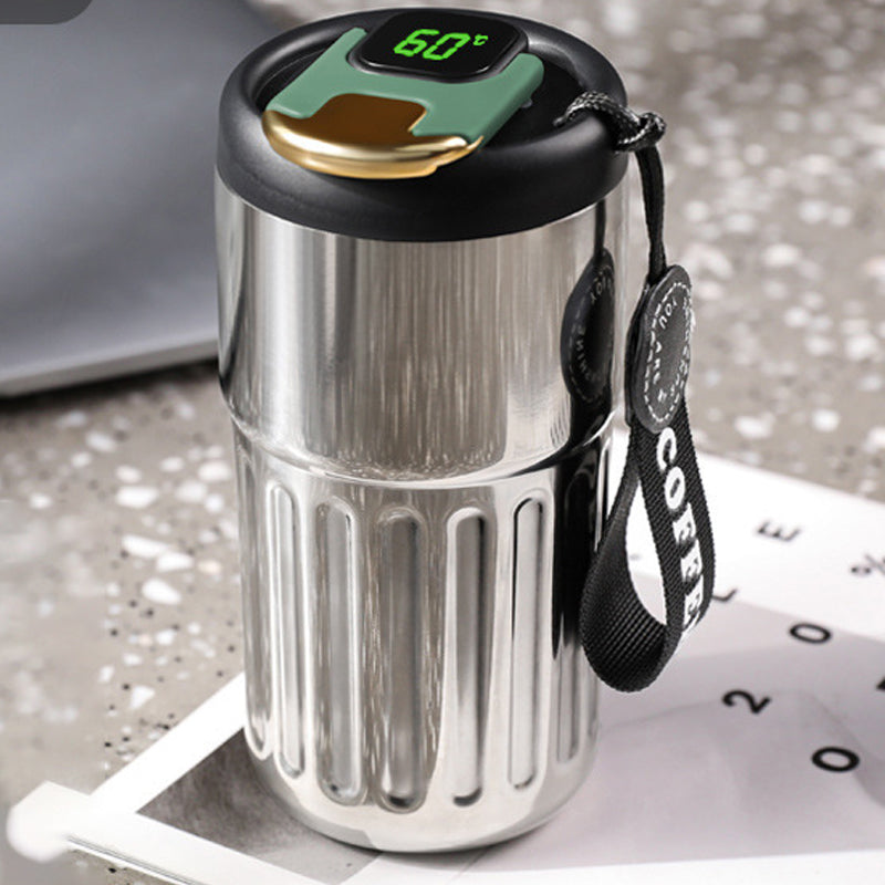 Termo kaffekrus med temperaturdisplay