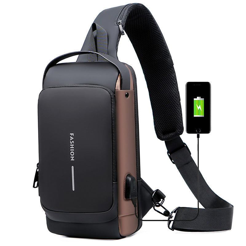 USB Opladelig Tyverisikret Sling/Skulder sportstaske