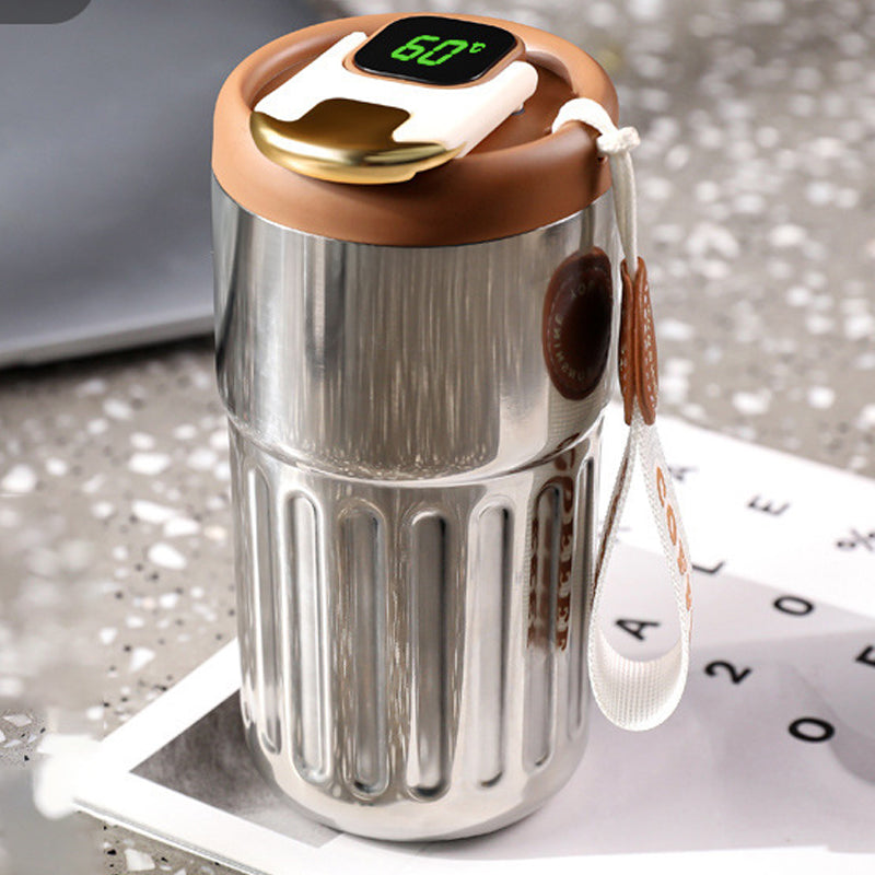 Termo kaffekrus med temperaturdisplay