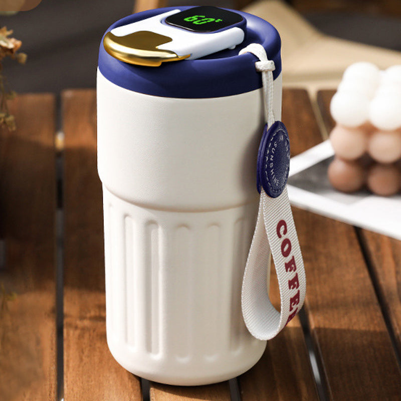 Termo kaffekrus med temperaturdisplay