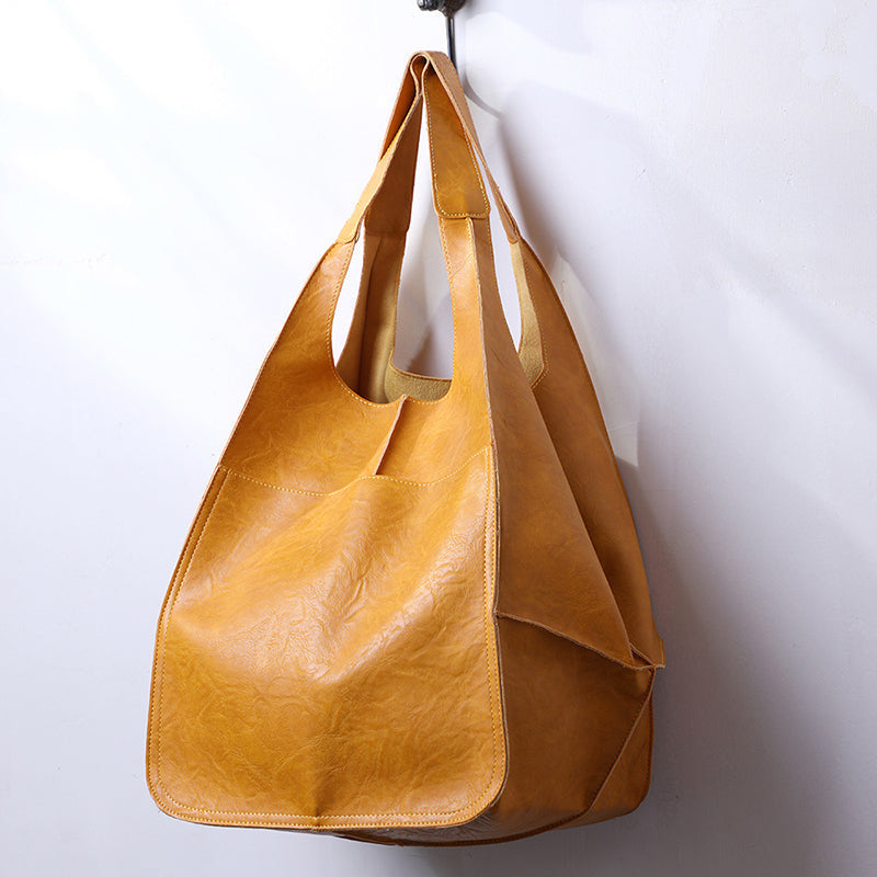 Kvinder Oversize Weekender læder håndtasker