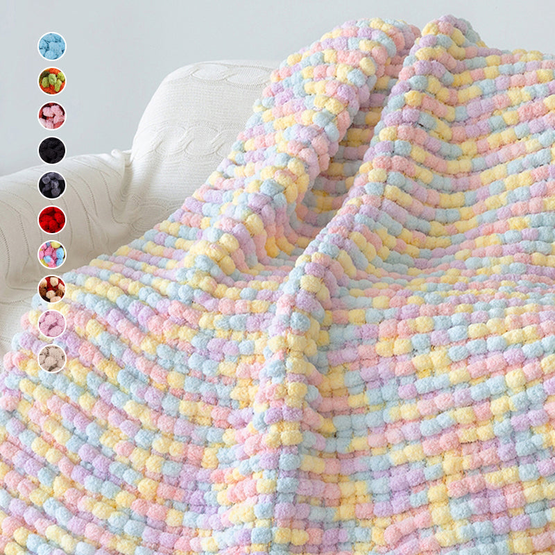 Vinter gør-det-selv flettet groft perleuld (6 STK)