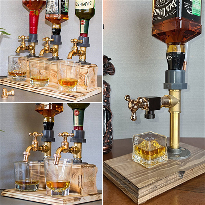 Spiritus Whisky dispenser i massivt træ