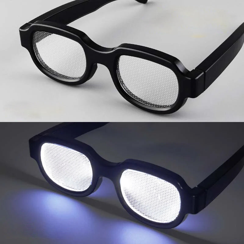 Lysende LED briller
