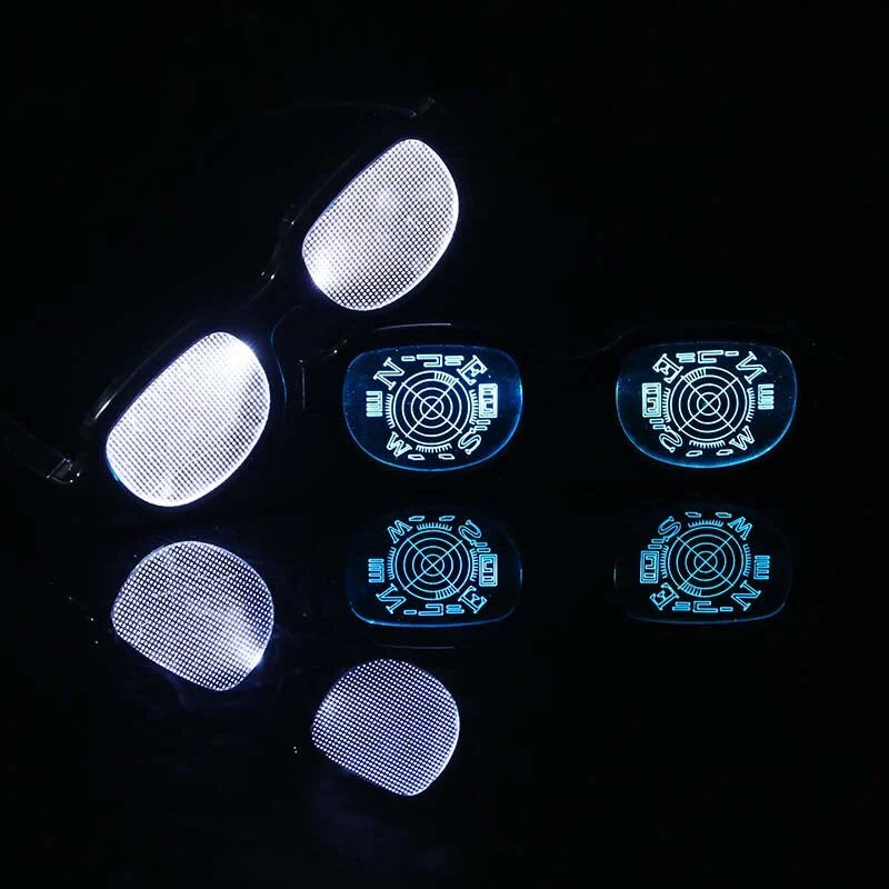 Lysende LED briller