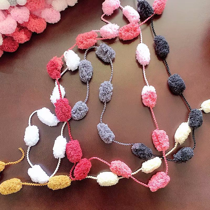 Vinter gør-det-selv flettet groft perleuld (6 STK)