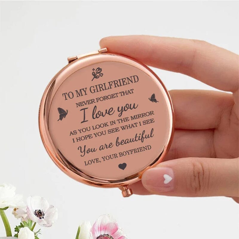 I Love You kompakt spejl