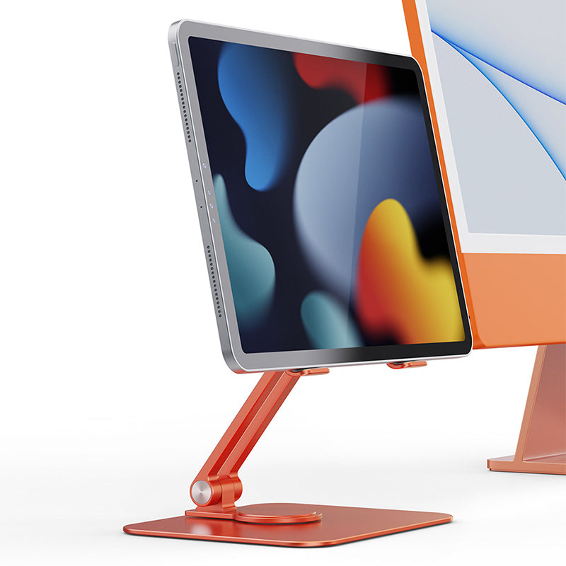 Foldbart og roterbart tablet og bærbar computerstativ i aluminiumslegering