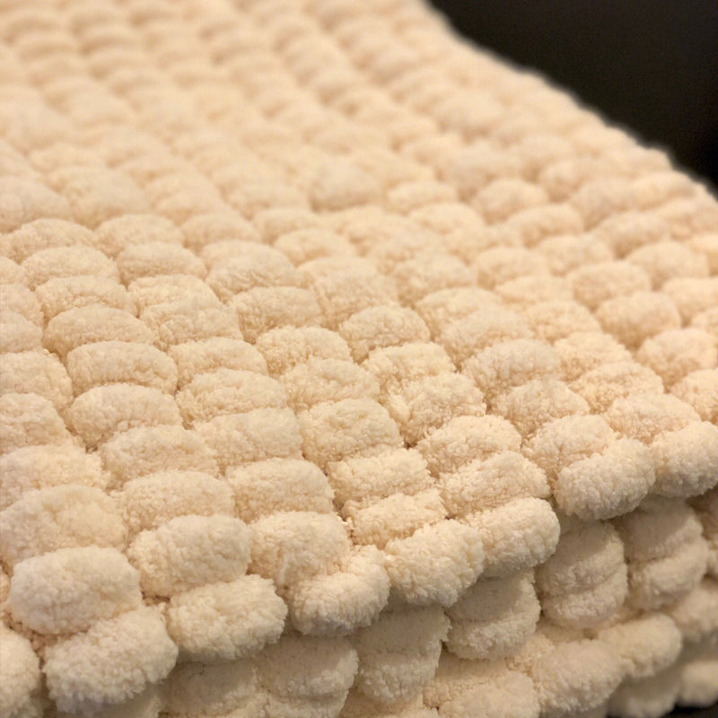 Vinter gør-det-selv flettet groft perleuld (6 STK)