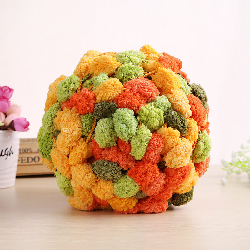 Vinter gør-det-selv flettet groft perleuld (6 STK)