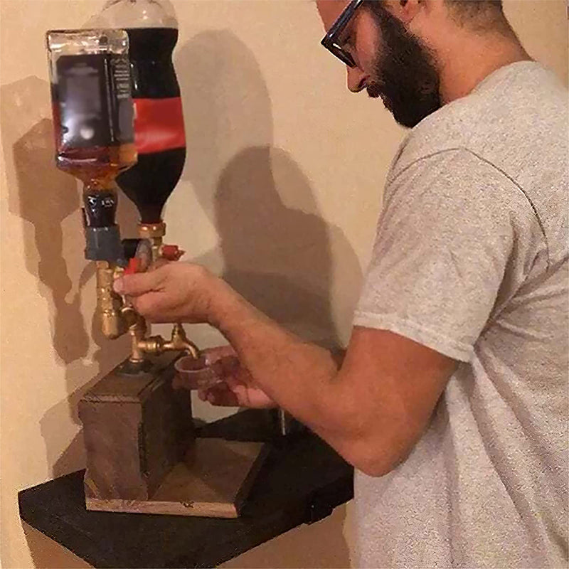 Spiritus Whisky dispenser i massivt træ
