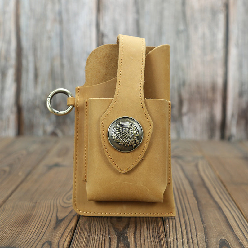 Multifunktionel læder taske til telefon