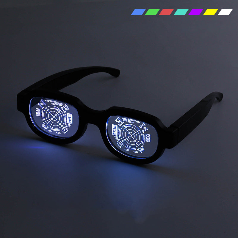 Lysende LED briller