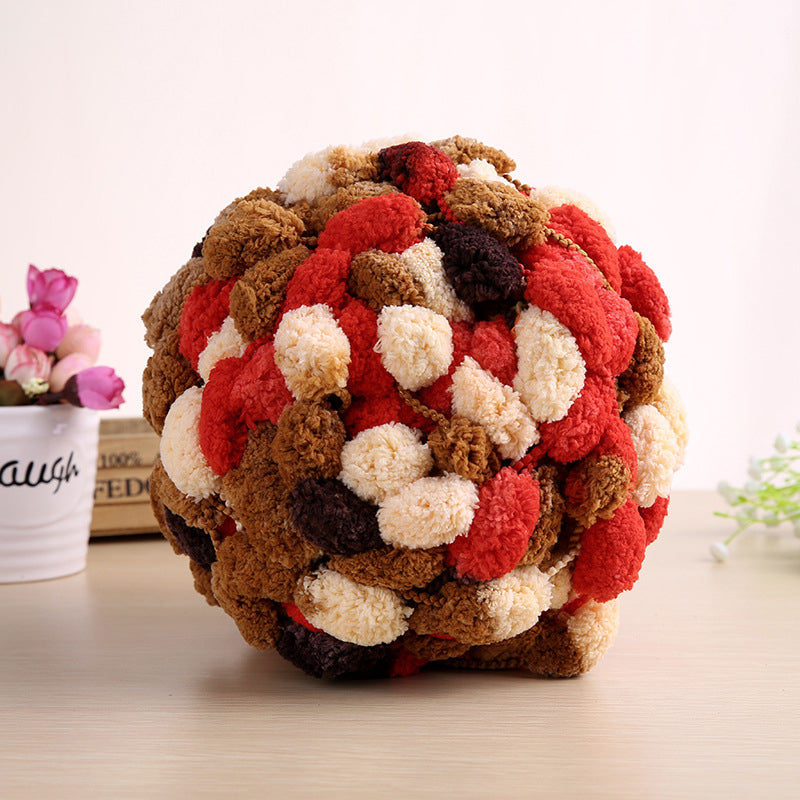 Vinter gør-det-selv flettet groft perleuld (6 STK)